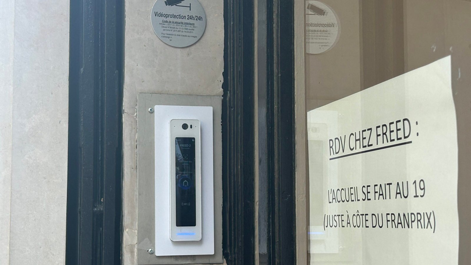 Installation du système de contrôle d’accès pour FREED Paris