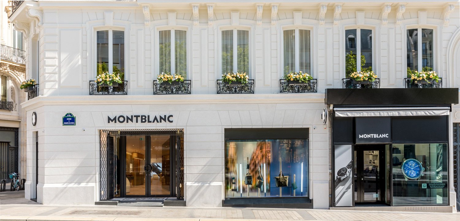 Installation d’un écran 75 pouces chez Montblanc Champs-Élysées à Paris
